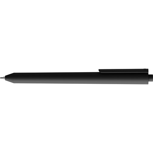 Pigra P03 Push Kugelschreiber , schwarz, ABS-Kunststoff, 14,00cm x 1,30cm (Länge x Breite), Bild 5