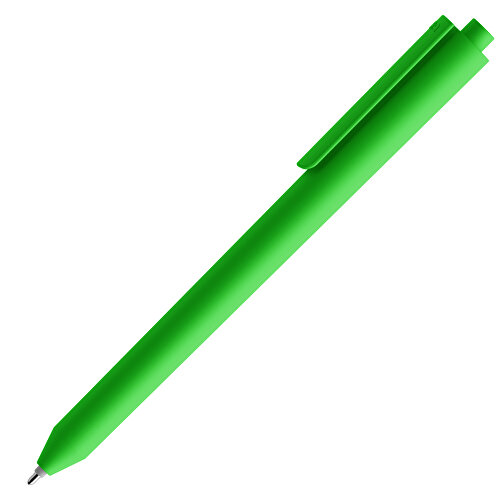 Pigra P03 Push Kugelschreiber , grün, ABS-Kunststoff, 14,00cm x 1,30cm (Länge x Breite), Bild 4