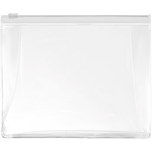 Cosmobag , transparent weiß, PVC, 17,50cm x 15,00cm x 5,00cm (Länge x Höhe x Breite), Bild 1