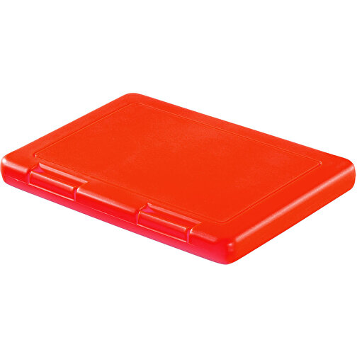 Vorratsdose 'Slim-Box' , standard-rot, Kunststoff, 18,50cm x 1,80cm x 12,80cm (Länge x Höhe x Breite), Bild 1