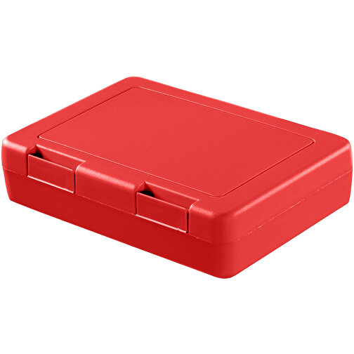 Vorratsdose 'Snack-Box' , standard-rot, Kunststoff, 18,00cm x 4,20cm x 12,50cm (Länge x Höhe x Breite), Bild 1