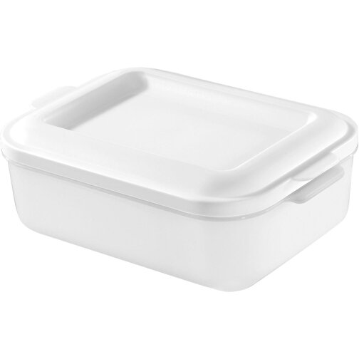Vorratsdose 'Brot-Box' , weiß, Kunststoff, 23,30cm x 7,70cm x 16,20cm (Länge x Höhe x Breite), Bild 1