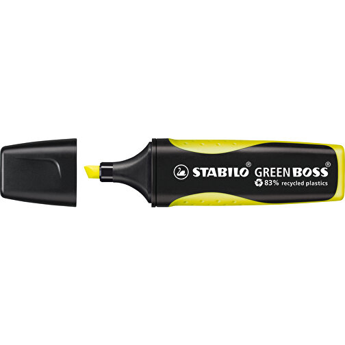 STABILO GREEN BOSS Leuchtmarkierer , Stabilo, gelb, recycelter Kunststoff, 10,50cm x 1,70cm x 2,70cm (Länge x Höhe x Breite), Bild 1