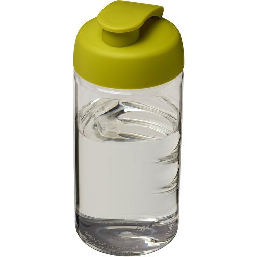 H2O Active® Bop 500 Ml Sportflasche Mit Klappdeckel , transparent / limone, PET Kunststoff, PP Kunststoff, 17,40cm (Höhe), Bild 1