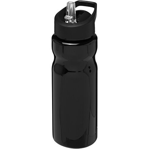 H2O Active® Base 650 Ml Sportflasche Mit Ausgussdeckel , schwarz, PET Kunststoff, 72% PP Kunststoff, 17% SAN Kunststoff, 11% PE Kunststoff, 21,80cm (Höhe), Bild 1