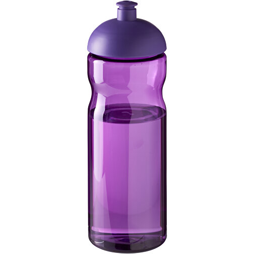 H2O Active® Base 650 Ml Sportflasche Mit Stülpdeckel , lila, PET Kunststoff, 90% PP Kunststoff, 10% TPE Kunststoff, 22,30cm (Höhe), Bild 1