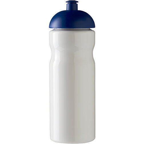 H2O Active® Base 650 Ml Sportflasche Mit Stülpdeckel , weiß / blau, PET Kunststoff, 90% PP Kunststoff, 10% TPE Kunststoff, 22,30cm (Höhe), Bild 2