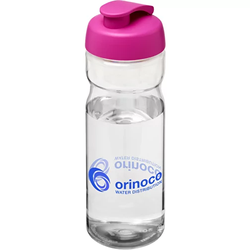 Bouteille de sport H2O Base® 650 ml avec couvercle à clapet, Image 2