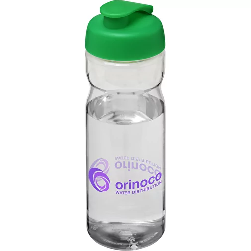 Bouteille de sport H2O Base® 650 ml avec couvercle à clapet, Image 2