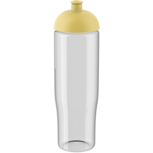 H2O Active® Tempo 700 Ml Sportflasche Mit Stülpdeckel , transparent / gelb, PET Kunststoff, 90% PP Kunststoff, 10% TPE Kunststoff, 23,90cm (Höhe), Bild 1