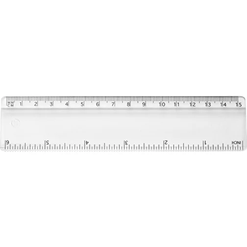 Règle en plastique Renzo 15 cm, Image 1