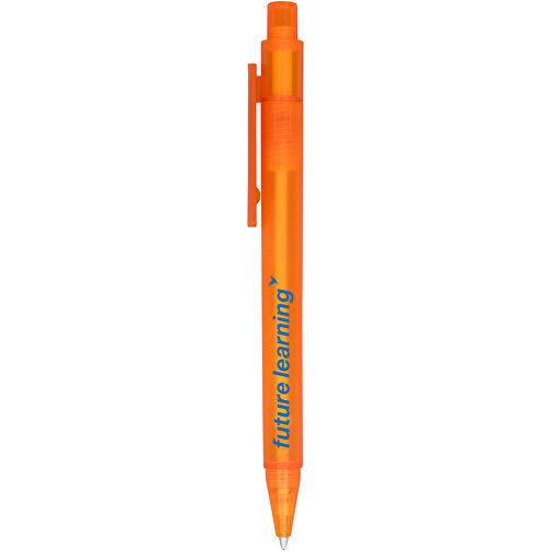 Calypso Kugelschreiber Transparent Matt , orange gefrostet, ABS Kunststoff, 13,00cm (Höhe), Bild 5