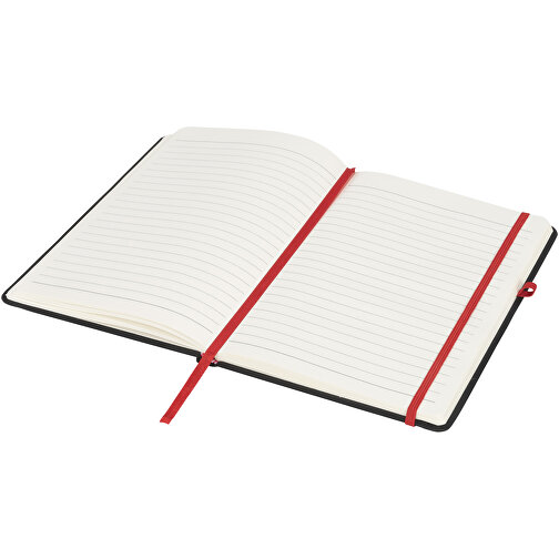Noir A5 Notizbuch , schwarz / rot, PU Kunststoff, 21,00cm x 1,70cm x 14,30cm (Länge x Höhe x Breite), Bild 3