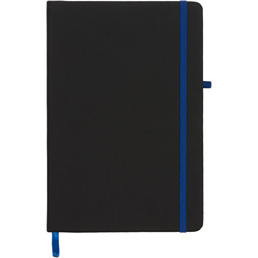 Noir A5 Notizbuch , schwarz / blau, PU Kunststoff, 21,00cm x 1,70cm x 14,30cm (Länge x Höhe x Breite), Bild 4