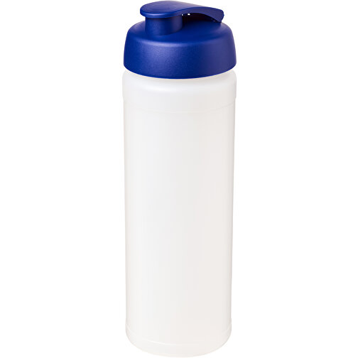 Baseline® Plus Grip 750 Ml Sportflasche Mit Klappdeckel , transparent / blau, HDPE Kunststoff, PP Kunststoff, 23,60cm (Höhe), Bild 1