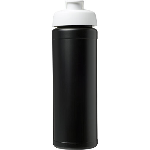 Baseline® Plus Grip 750 Ml Sportflasche Mit Klappdeckel , schwarz / weiß, HDPE Kunststoff, PP Kunststoff, 23,60cm (Höhe), Bild 3