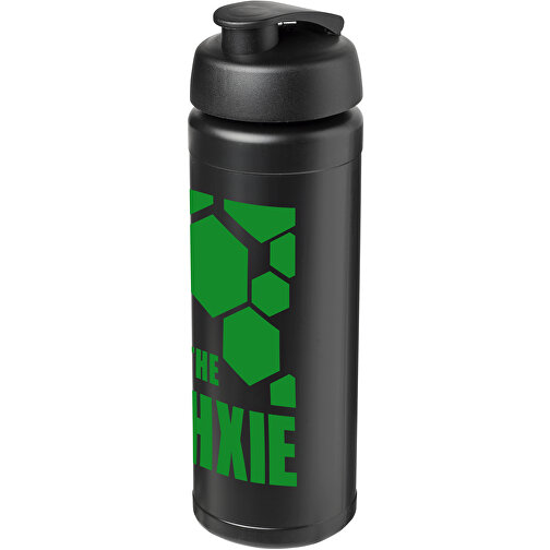 Baseline® Plus Grip 750 Ml Sportflasche Mit Klappdeckel , schwarz, HDPE Kunststoff, PP Kunststoff, 23,60cm (Höhe), Bild 2