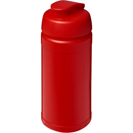 Baseline® Plus 500 Ml Sportflasche Mit Klappdeckel , rot, HDPE Kunststoff, PP Kunststoff, 18,50cm (Höhe), Bild 1
