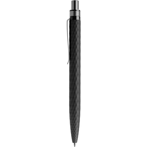Prodir QS01 Soft Touch PRS Push Kugelschreiber , Prodir, schwarz/graphit satiniert, Kunststoff/Metall, 14,10cm x 1,60cm (Länge x Breite), Bild 2