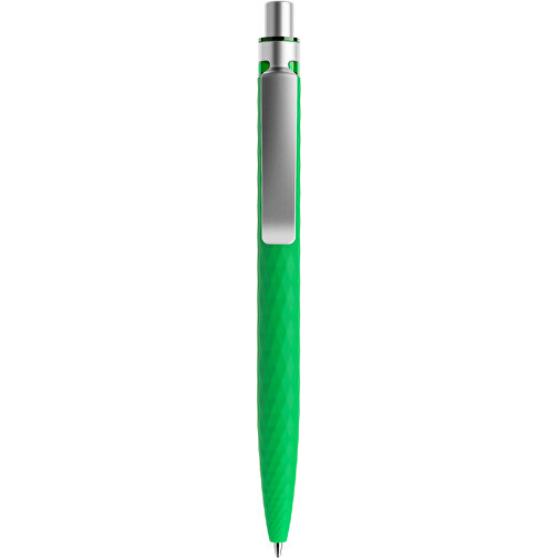 Prodir QS01 Soft Touch PRS Push Kugelschreiber , Prodir, hellgrün/silber satiniert, Kunststoff/Metall, 14,10cm x 1,60cm (Länge x Breite), Bild 1