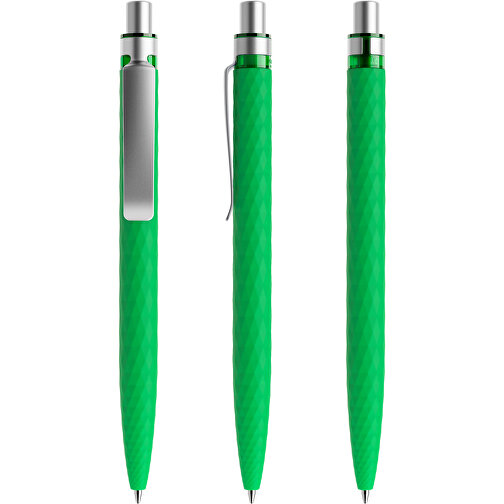 Prodir QS01 Soft Touch PRS Push Kugelschreiber , Prodir, hellgrün/silber satiniert, Kunststoff/Metall, 14,10cm x 1,60cm (Länge x Breite), Bild 6