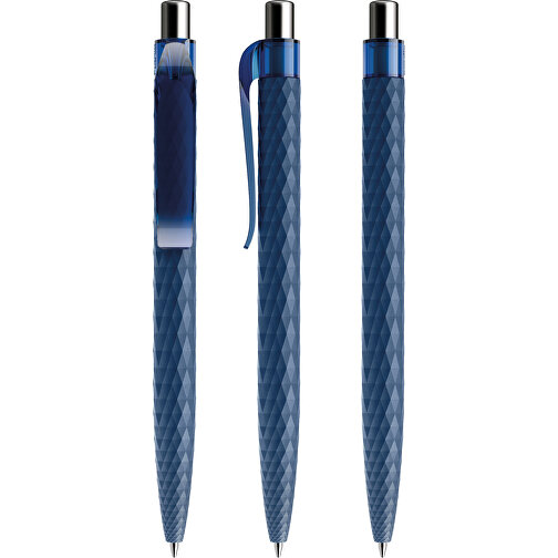Prodir QS01 PMT Push Kugelschreiber , Prodir, sodalithblau/silber poliert, Kunststoff/Metall, 14,10cm x 1,60cm (Länge x Breite), Bild 6
