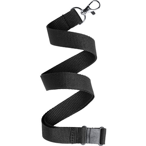 Schlüsselband KAPPIN , schwarz, Polyester, 2,00cm x 50,00cm (Länge x Breite), Bild 1