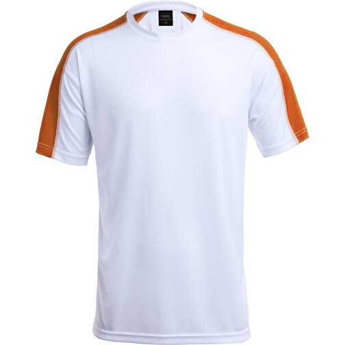 Erwachsene T-Shirt TECNIC DINAMIC COMBY , weiss/orange, 100% Polyester 135 g/ m2, S, , Bild 1