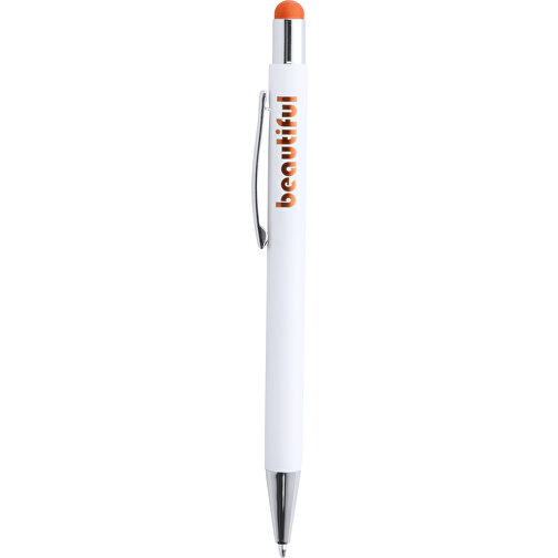 Kugelschreiber Pointer WONER , orange, Aluminium, 14,20cm (Breite), Bild 1
