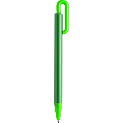 Kugelschreiber XENIK , grün, Aluminium, 1,70cm x 1,00cm x 14,80cm (Länge x Höhe x Breite), Bild 1