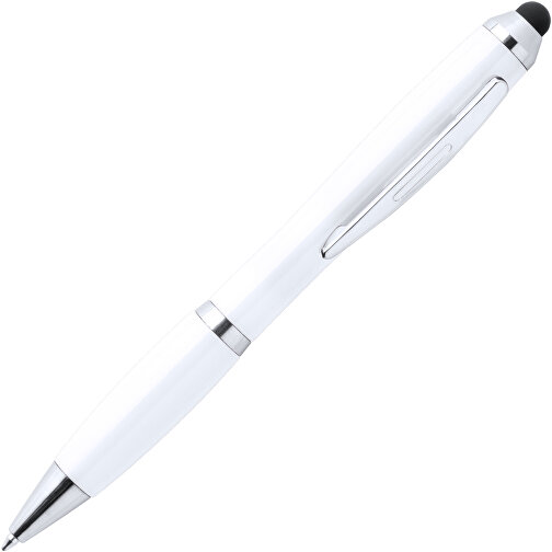 Kugelschreiber Pointer ZERIL , weiß, Kunststoff, 14,00cm (Breite), Bild 2