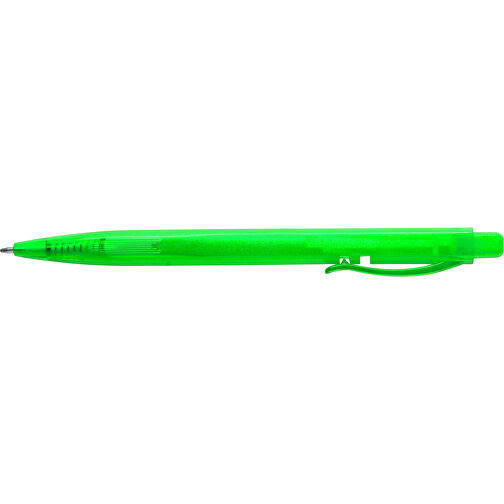 Kugelschreiber DAFNEL , grün, Kunststoff, 1,00cm x 0,80cm x 14,50cm (Länge x Höhe x Breite), Bild 3