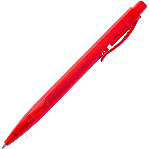 Kugelschreiber DAFNEL , rot, Kunststoff, 1,00cm x 0,80cm x 14,50cm (Länge x Höhe x Breite), Bild 2