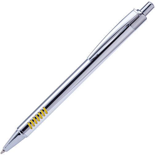 Kugelschreiber PLODER , gelb, Aluminium, 14,00cm (Breite), Bild 2