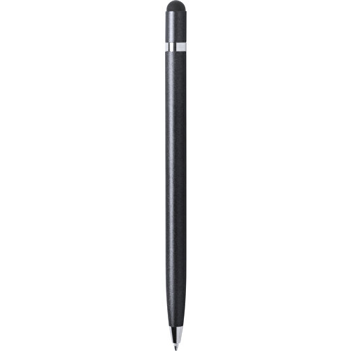 Kugelschreiber Pointer MULENT , schwarz, Aluminium, 14,10cm (Breite), Bild 1
