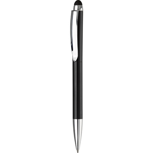 Kugelschreiber Modena Stylus , schwarz, Aluminium, 14,70cm (Länge), Bild 1
