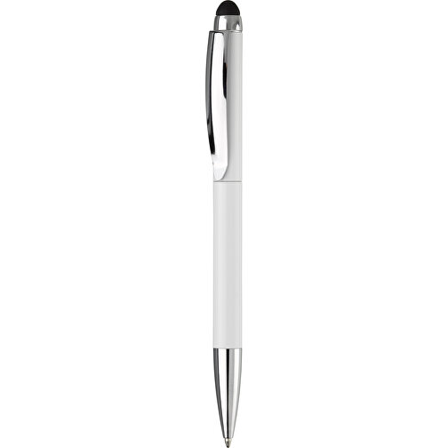 Kugelschreiber Modena Stylus , weiß, Aluminium, 14,70cm (Länge), Bild 1