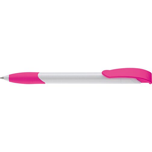 Kugelschreiber Apollo Hardcolour , weiss / rosé, ABS, 14,70cm (Länge), Bild 3