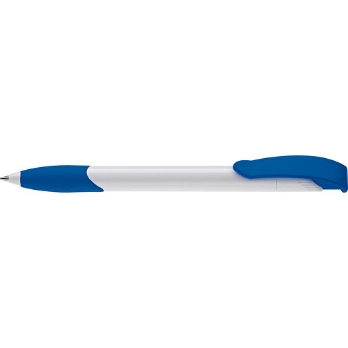 Kugelschreiber Apollo Hardcolour , weiß / royalblau, ABS, 14,70cm (Länge), Bild 3