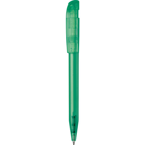 Kugelschreiber S45 Clear Transparent , transparent dunkelgrün, ABS, 13,80cm (Länge), Bild 1