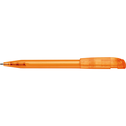 Kugelschreiber S45 Clear Transparent , transparent orange, ABS, 13,80cm (Länge), Bild 3