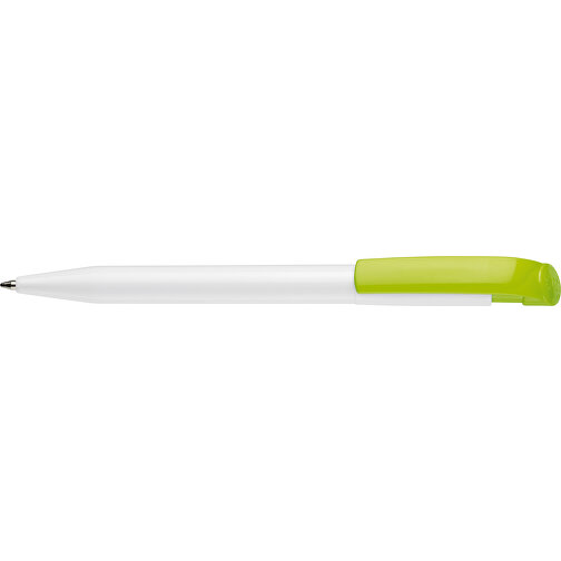 Kugelschreiber S45 Hardcolour , weiss / hellgrün, ABS, 13,80cm (Länge), Bild 3