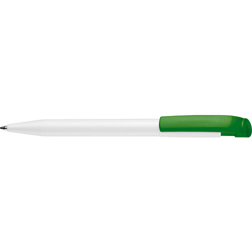 Kugelschreiber S45 Hardcolour , weiss / grün, ABS, 13,80cm (Länge), Bild 3