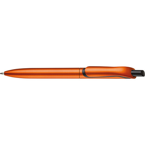 Kugelschreiber Click-Shadow Metallic , orange, ABS, 14,30cm (Länge), Bild 3