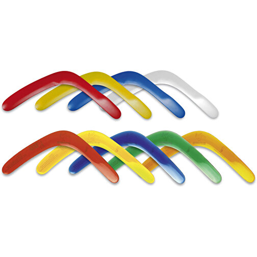 Bumerang 'Mini' , standard-gelb, Kunststoff, 32,00cm x 0,40cm x 3,40cm (Länge x Höhe x Breite), Bild 2