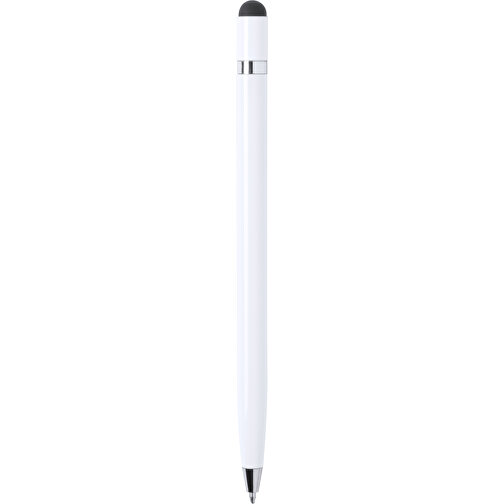 Kugelschreiber Pointer MULENT , weiß, Aluminium, 14,10cm (Breite), Bild 1