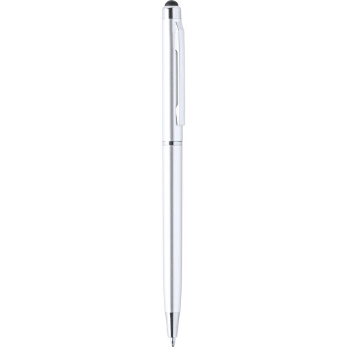 Kugelschreiber Pointer ALFIL , silber, Kunststoff, 13,20cm (Breite), Bild 1