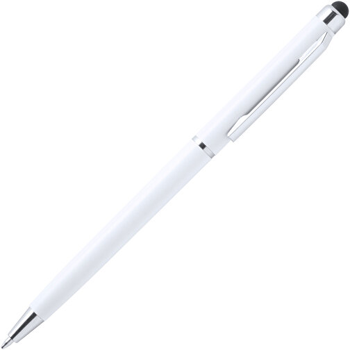 Kugelschreiber Pointer ALFIL , weiß, Kunststoff, 13,20cm (Breite), Bild 2