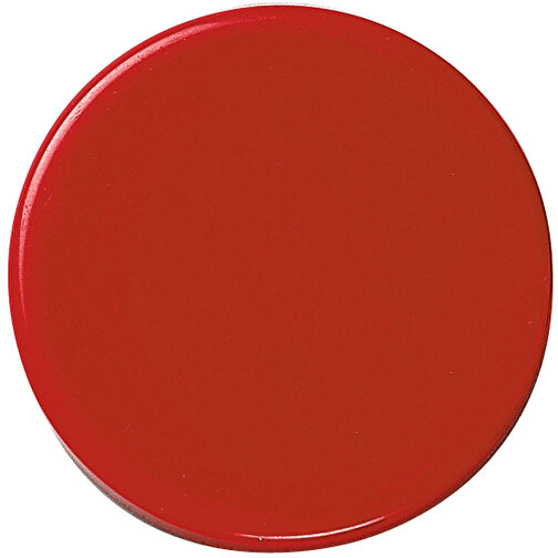 Magnet 'Rund' , standard-rot, Kunststoff, 0,80cm (Höhe), Bild 1