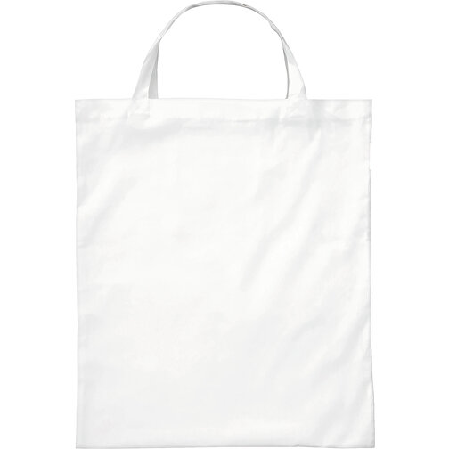 Tasche Aus Baumwolle , weiß, 100 % Baumwolle, 39,00cm x 27,00cm x 56,00cm (Länge x Höhe x Breite), Bild 1